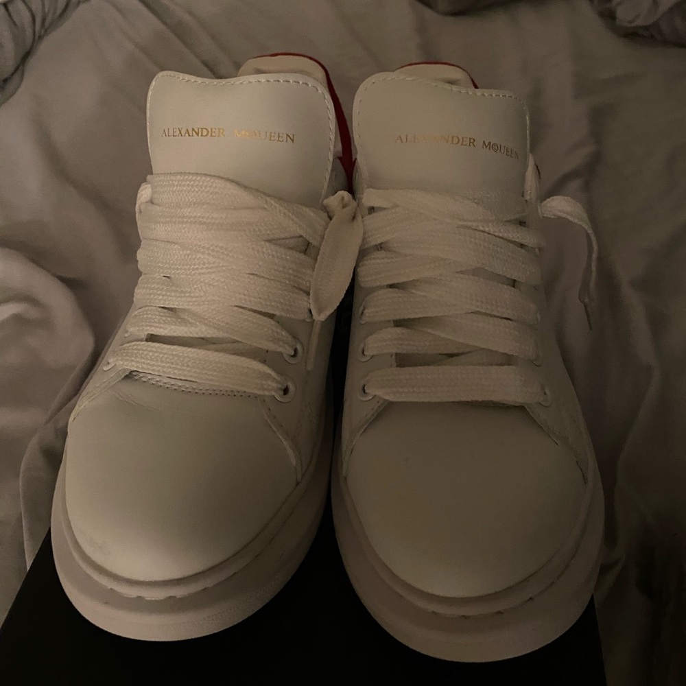 Alexander McQueen Shoe White Red Size 10